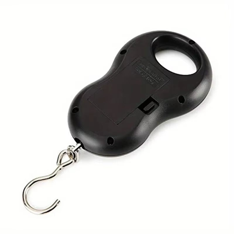 1Pc Black Electronic 50Kg 10G/ 110Lb 0.35Oz Hanging Scale LCD Digital Scale Backlight Fishing Weights Pocket Scale Luggage Sc