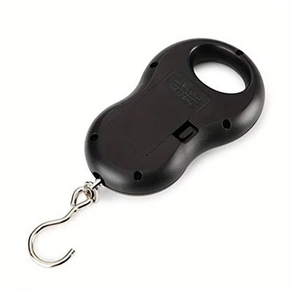 1Pc Black Electronic 50Kg 10G/ 110Lb 0.35Oz Hanging Scale LCD Digital Scale Backlight Fishing Weights Pocket Scale Luggage Sc