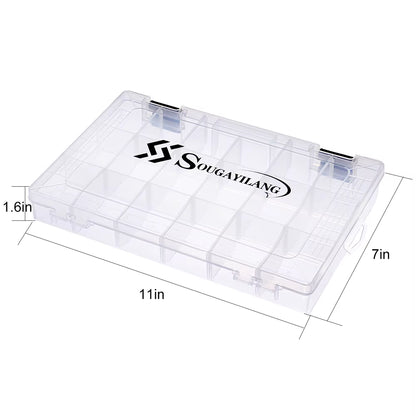 Fishing Tool Box 1/2/4Pcs 3600 3700 Plastic Bait Storage Box Portable Fishing Tackle Suitable for a Variety of Bait