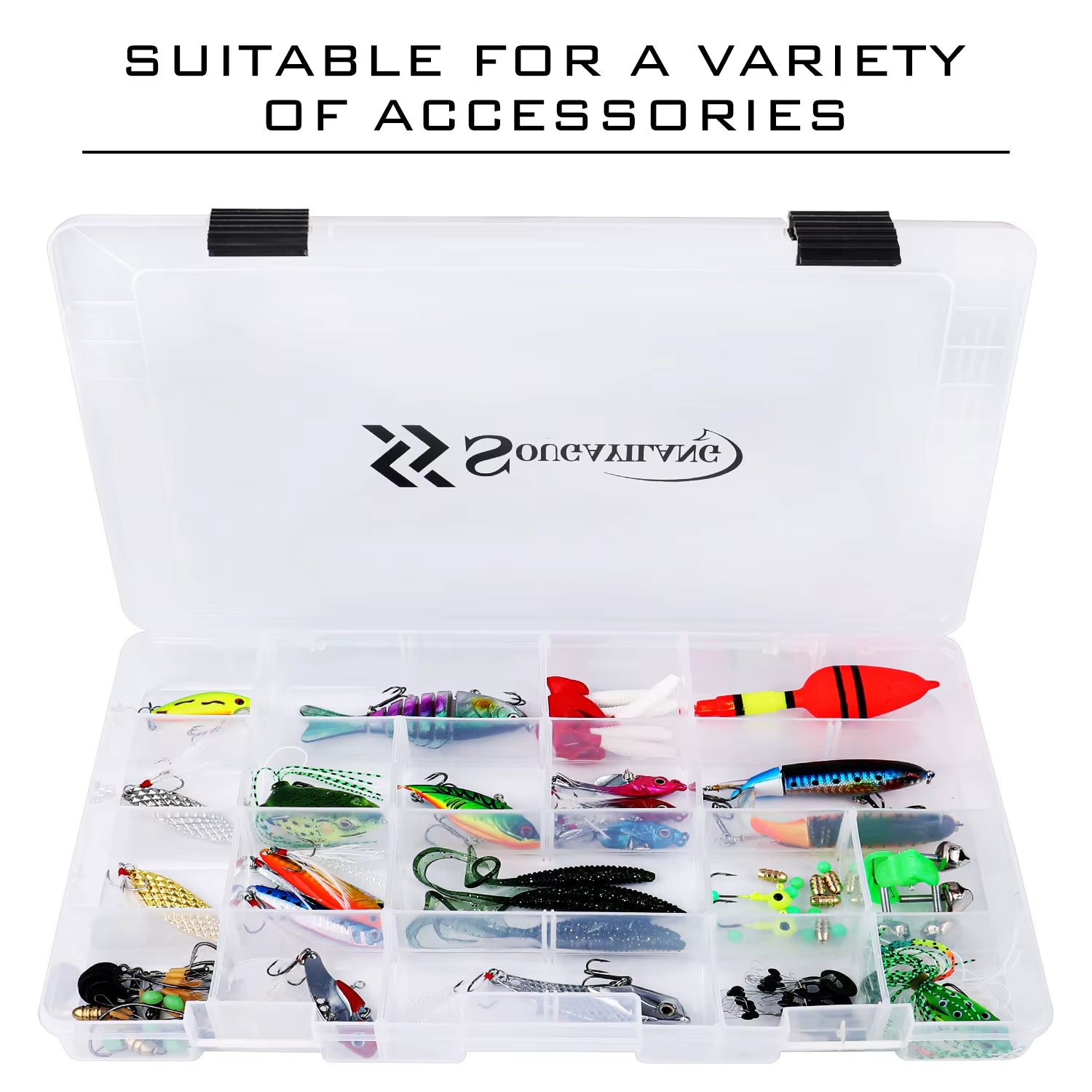 Fishing Tool Box 1/2/4Pcs 3600 3700 Plastic Bait Storage Box Portable Fishing Tackle Suitable for a Variety of Bait