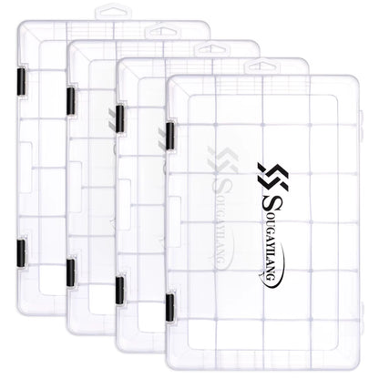 Fishing Tool Box 1/2/4Pcs 3600 3700 Plastic Bait Storage Box Portable Fishing Tackle Suitable for a Variety of Bait